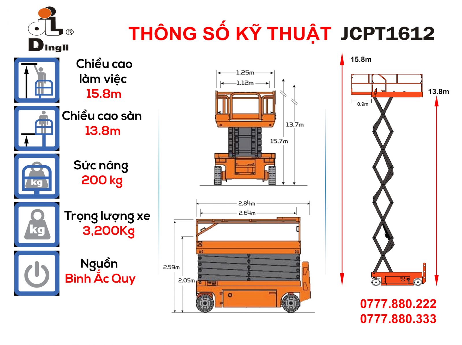 Dingli-JCPT1612-Specs