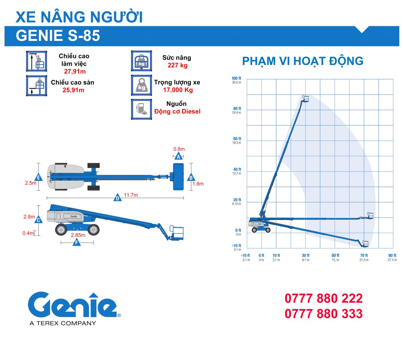 Genie-S85-Specs