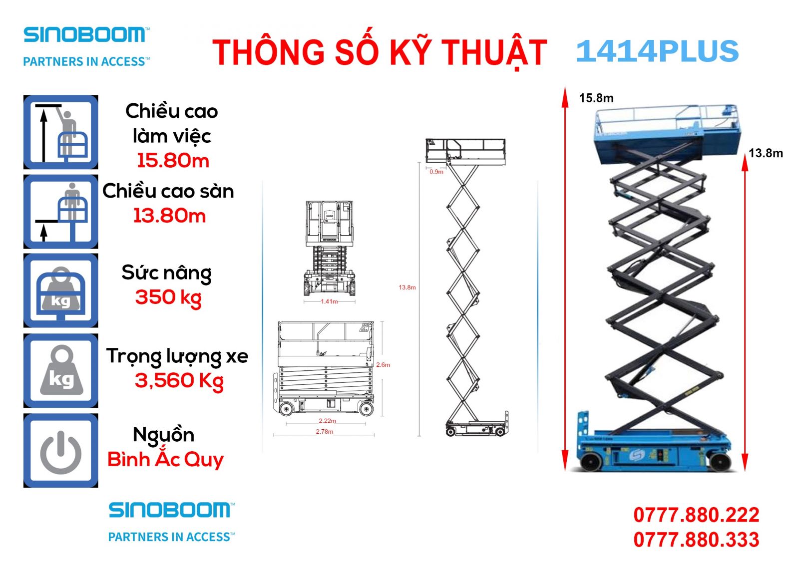 SinoBoom-1414Plus-Specs
